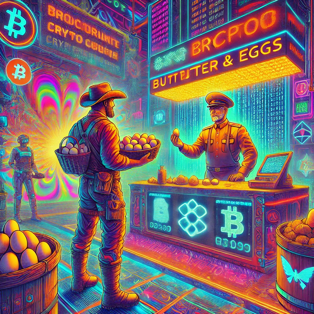 a%20psychedelic%20cyberpunk%20illustration%20for%20exchange%20of%20butter%20and%20eggs%20for%20crypto%20tokens%20in%20neo-stalinist%20paranoia%20state